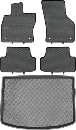 OEM Juego De Alfombrillas De Goma Para Coche Y Maletero Para Volkswagen Golf Vii Hatchback (2012-2020)
