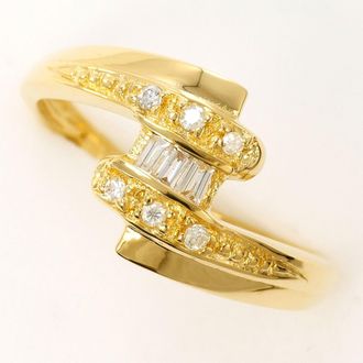 C&A Yellow Gold Yellow Gold (18K) Band Ring (Pre-Owned)