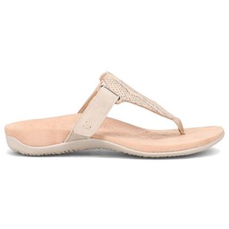 Vionic Rest Wanda Leather Womens Toe Post Sandals - Bone - Size:UK 5.5