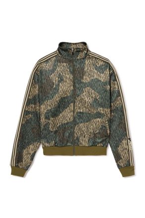 KAPITAL Striped Webbing-Trimmed Printed Jersey Track Jacket