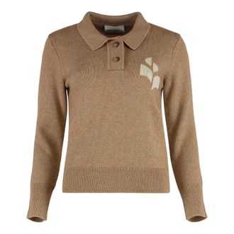 Isabel Marant Dames, Truien, Bruin, Maat: XS Katoen