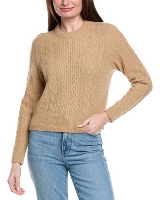 Lilla P Mixed Stitch Alpaca & Wool-Blend Pullover