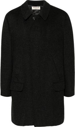 A.N.G.E.L.O. Vintage Cult 1990s cut-away collar multi-pocket coat - men - Virgin Wool/Alpaca/Wool/Viscose/other fibers/Polyamide - 54 - Grey