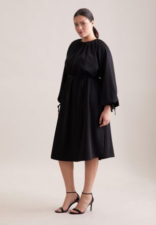 Seidensticker Sommerkleid SEIDENSTICKER Schwarze Rose, Damen, Gr. 4XL (48), Normalgr&ouml;ssen, schwarz, 100% Polyester, unifarben, relaxed fit, Kleider Sommerkleid, 1/1