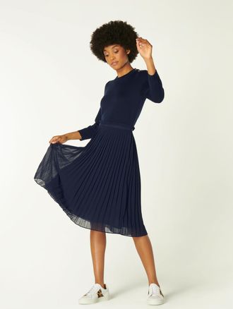 L.k. Bennett Womens Loren Dress, Midnight - Navy - Size Small