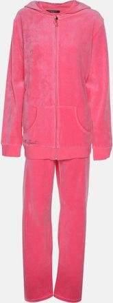 Marina Rinaldi Marina Sport By Marina Rinaldi Pink Jersey Hoodie And Joggers Set