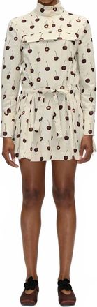 Stine Goya Pullover Parka Dress In Cream