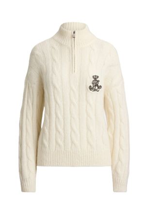 Ralph Lauren Textured Half-Zip Funnel-Neck Sweater