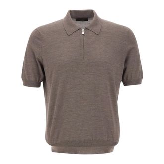 Gran Sasso T-shirts and Polos Brown - male - Gran Sasso - Polo Shirts - Brown - 3XL - Tops