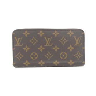 Louis Vuitton Monogram Fuchsia Marron Coated Canvas Long Wallet (Bi-Fold) (Pre-Owned)