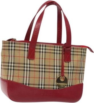 Burberry Pre-owned Handbags, female, Multicolor, Size: ONE SIZE Pre-owned Canvas Handbag