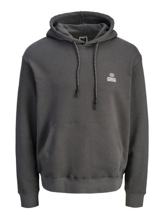 Jack & Jones Kapuzensweatshirt JACK & JONES JCOFLARE BACK PHOTO PRINT SWEAT HOOD, Herren, Gr. XL, pavement, angeraute Sweatware, Obermaterial: 100% Baumwolle, unif