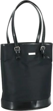 Burberry Pre-owned Vintage Nylon Tote Bag - Dames - Vintage Tas - Zwart - ONE Size - Nylon - Vintage