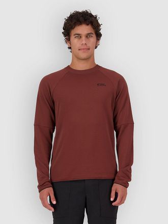 Mons Royale Quad Merino Fleece Hoodie braun