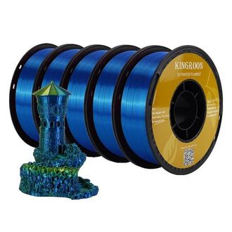 OEM Filamento Para Impresora 3d, Acabado Sedoso, Opciones Multicolor, Amarillo, Verde, Azul