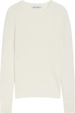 Our Legacy Compact Rib-knit Silk top - Ivory - 52 (IT52 / XL)