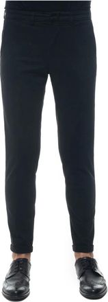 Fay Chino - Heren - Chinos - Zwart - W32 - Katoen - Broeken