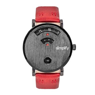 Simplify The 7000 Leather-Band Watch, 40 mm