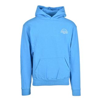Sporty & Rich Heren, Sweatshirts & Hoodies, Blauw, Maat: S Katoen