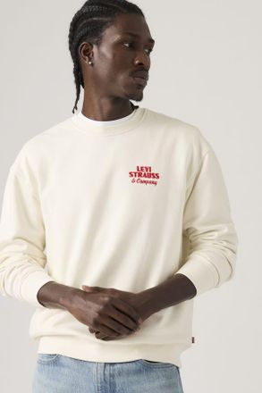 Levi's Sudadera de cuello redondo Relaxed Graphic - Hombre - 2XL - Blanco / Egret