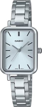 Casio Womens Silver Watch with Light Blue Dial - LTP-V009D-2EUDF