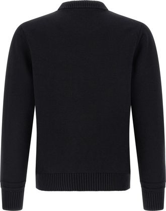 Gucci Mens Black Cotton Cardigan Clothing