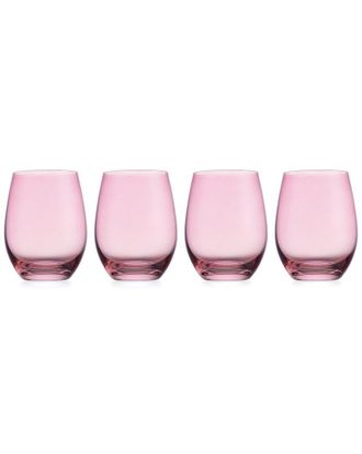 Godinger Set Of 4 Veneto Ballet Stemless Wine Glasses