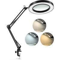 OEM L&aacute;mpara De Aumento Led De Luz Diurna, Lupa Con Pinza Y Luz Ajustable