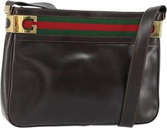 Gucci Pre-owned Cross Body Bags, female, Brown, Size: ONE SIZE Pre-owned Vintage Cross Body Bag