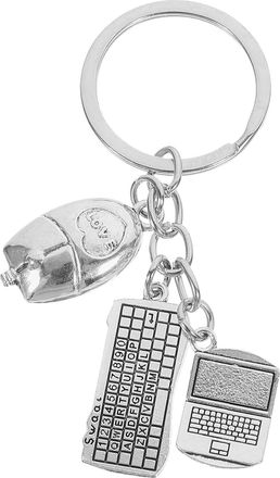 Yarnow Keyboard and Mouse Keychain Pendant Unique Computer Keyring Ornament for Programmers and Tech Lovers Small Portable Accessory for Bags Backpacks and K