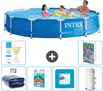 Intex Piscina Con Estructura Redonda - 366x76 Cm - 7-piezas S55
