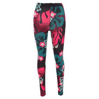 Dries Van Noten Floral-Print Leggings in Multicolor Rayon