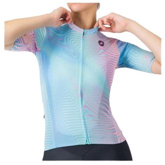 Castelli Cosmic Vortex Jersey Velotrikot f&uuml;r Damen | blau