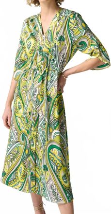 Joseph Ribkoff Paisley Print Shirt Dress In Vanilla/multi