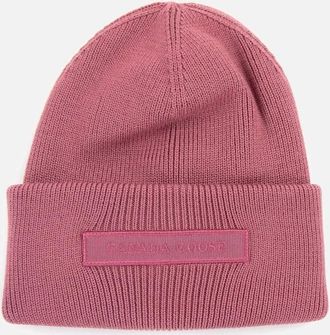 Canada Goose Womens Canada Goose Tonal Emblem Beanie Soft Mauve - Pink - Size: OS