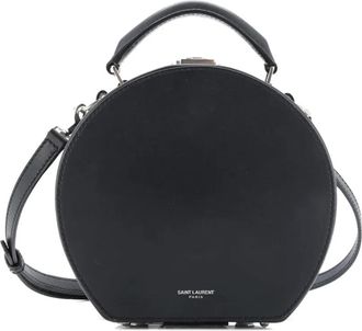 Saint Laurent Mica Hatbox Bag Leather Small shoulder bag - Zwart