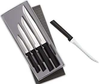 Rada 4 Piece Wedding Register Set & 5-Inch Tomato Slicer Stainless Steel Serrated Blade