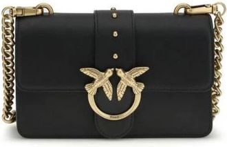 Pinko Bos Taurus Schoudertas - Dames - Schoudertassen - Zwart - ONE Size - Leer - Tassen
