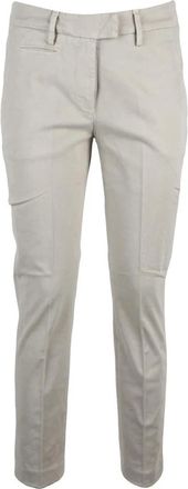 Dondup Perfect Chinos - Dames - Slim Fit Broeken - Beige - W27 - Katoen - Broeken