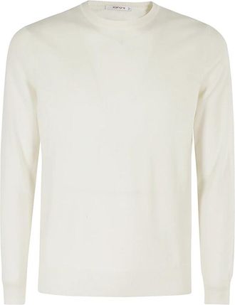 KANGRA Cozy Knit Sweater - Heren - Ronde hals truien - Wit - 2XL - Truien & Vesten