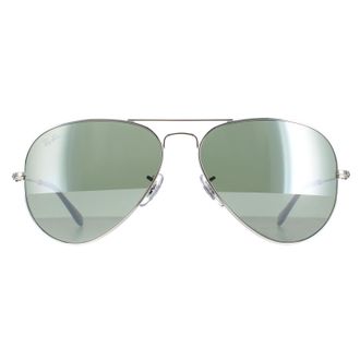 Ray-Ban Aviator Silver Grey Mirror Sunglasses