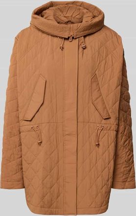 Peuterey Relaxed Fit Jacke in Stepp-Optik Modell Texel in Cognac, Gr&ouml;&szlig;e 38