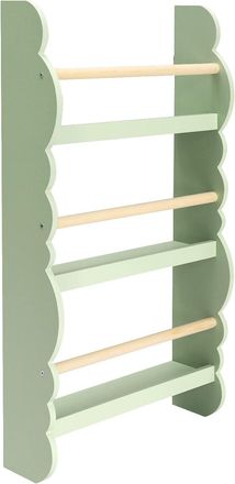 Woltu Kids Librer&iacute;a Infantil Pared Estanter&iacute;a Frontal De Madera Organizador Peque&ntilde;o De Libros Verde - Woltu