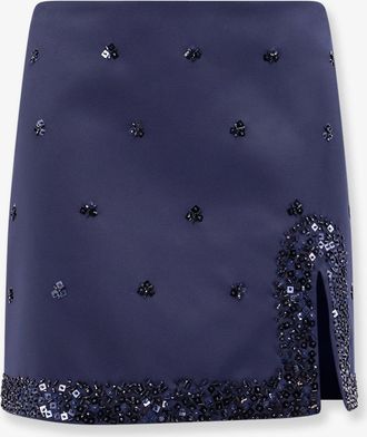 Semicouture Gonna Mini con ricamo strass e paillettes - SEMICOUTURE - gender_Woman