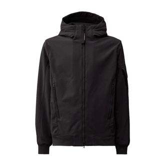 C.P. Company Light Jackets, male, Blue, Size: XL Shell-R Hooded Lens Jacket