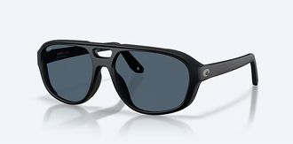 Costa Unisex Street Heat Polarized Sunglasses In Matte Black Gray