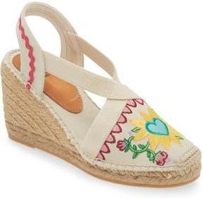 Toni Pons Gardenia Embroidered Espadrille Wedge in Bonita at Nordstrom Rack, Size 10Us / 40Eu