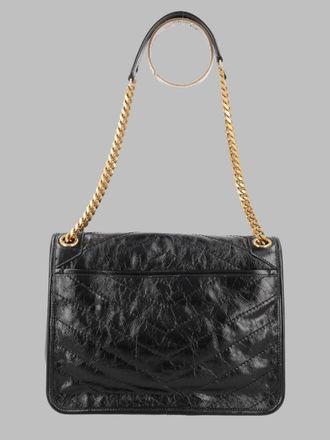 Saint Laurent Womens Shoulder Bag Niki Black Leather Calf Skin