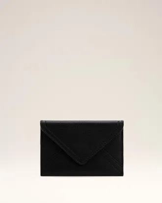 Ami Black Taurillon Leather Etienne Envelope Card Holder Black - OS - Unisex