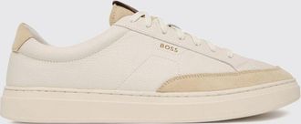 HUGO BOSS Sneakers basse Kieran in pelle martellata con logo stampato